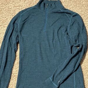 Smartwool 100% Merino Wool Patterned Quarter Zip